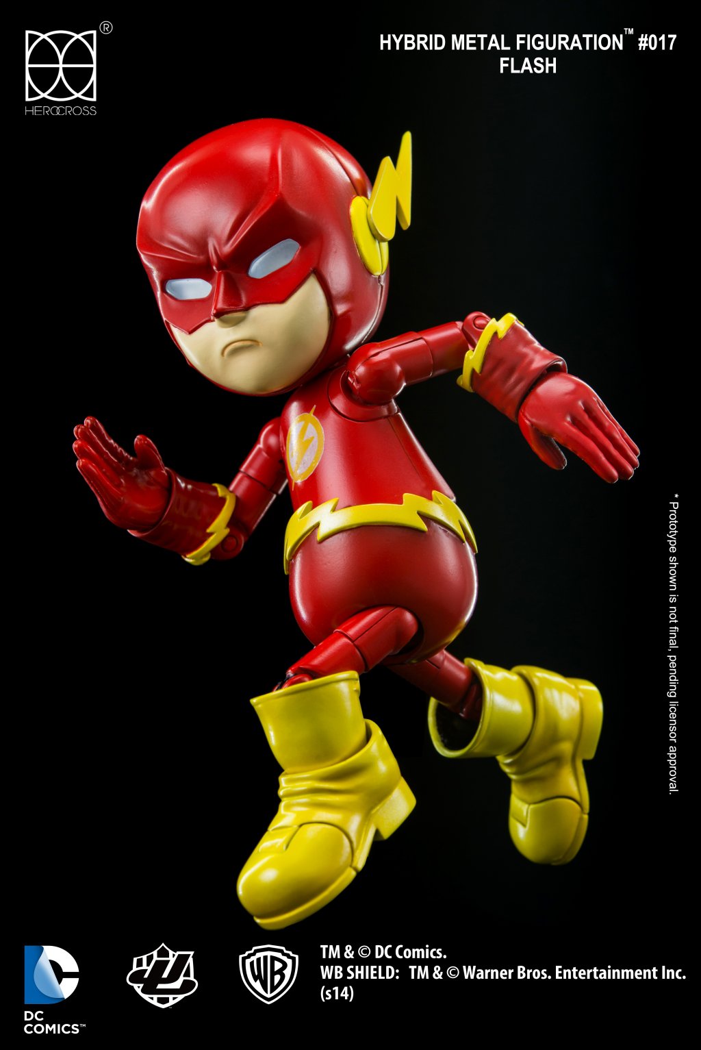 86hero 2017 Herocross Hybrid Metal Figuration #048 DC Comic Reverse Flash Figure 